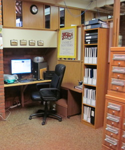 The Crow Wing County Historical Society research library.